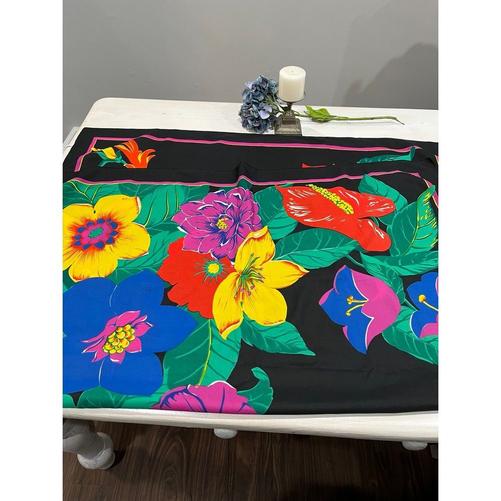 Pool coverup Flower scarf wrap‎ made in Italy